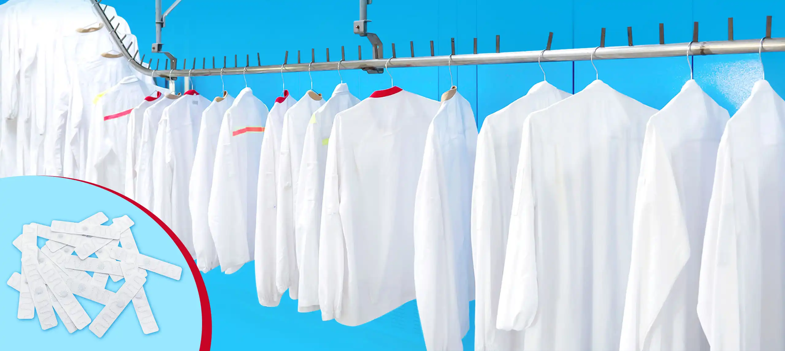 RFID LAUNDRY TAG — 200+ wash cycles · IP68 silicone & PPS · Hospital + hotel approved