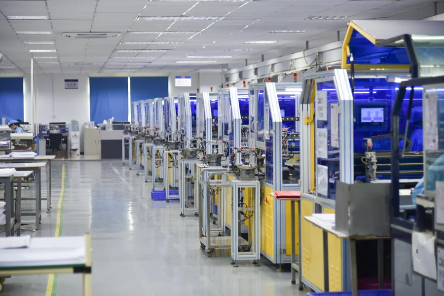 Automatic antenna wire implanting line for RFID card inlay production