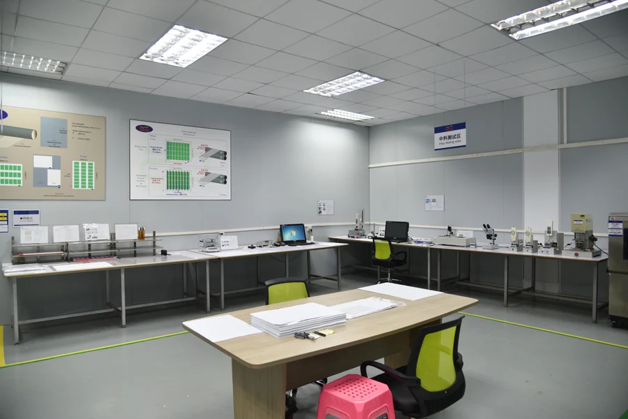 Inlay electrical test and QA laboratory