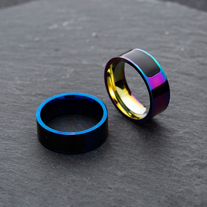 Multi-Color PVD NFC Ring — RFID Rings manufactured by RFIDAK