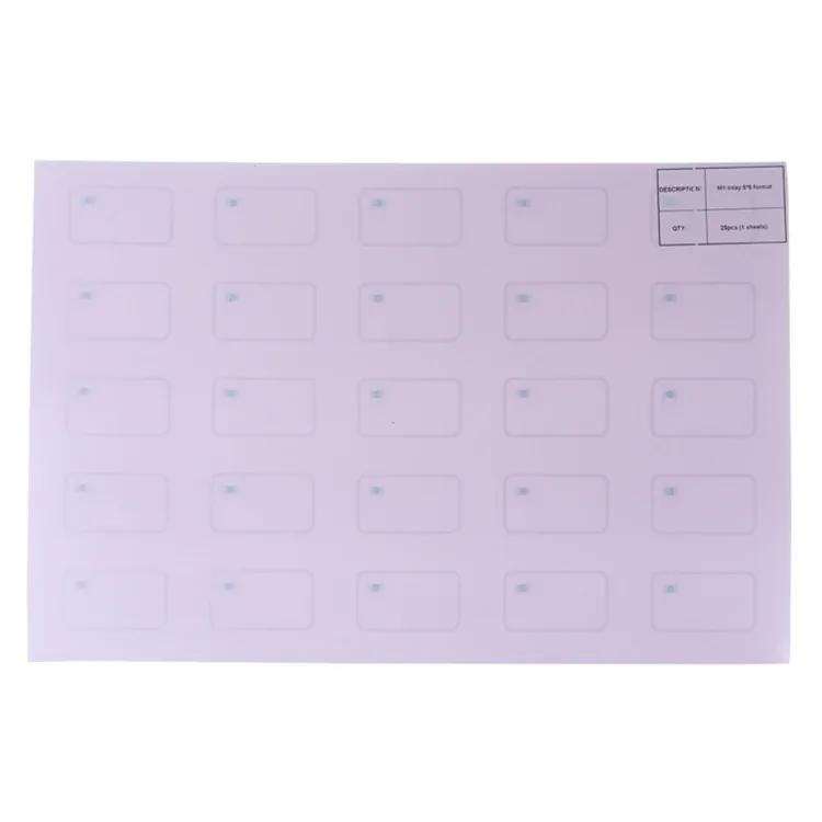 Prelam Inlay Sheet (Standard Prelam) — Card Inlay manufactured by RFIDAK in Shenzhen, China