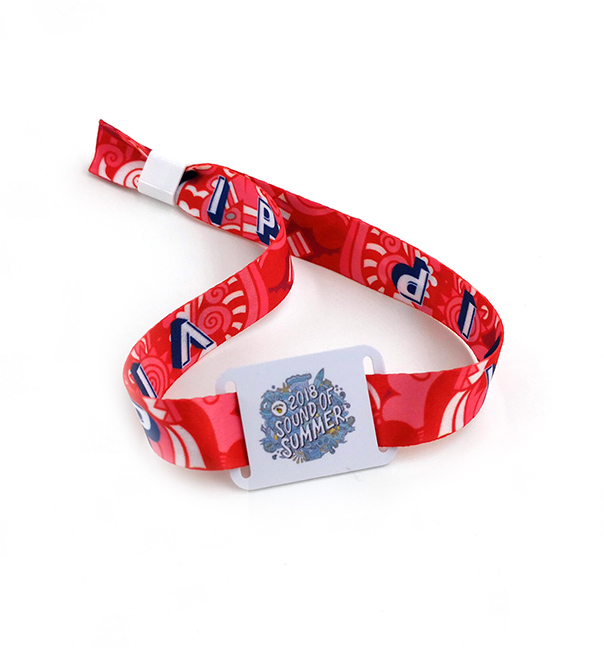 RFID Fabric Woven Wristband view 3