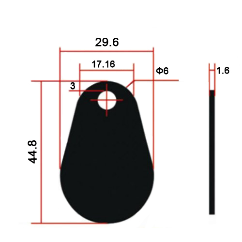 RFID FR4 Glassfiber Keyfob view 4